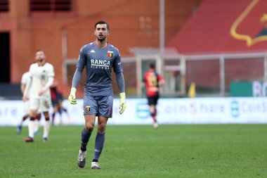 Cenova, İtalya. 08 Kasım 2020. Genoa Cfc ve As Romanlar arasındaki A Serisi karşılaşmasında Cenova Cfc 'den Mattia Perin.