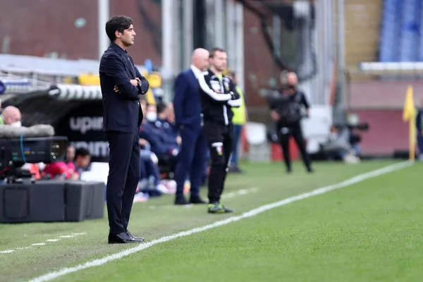 Génova Italia Noviembre 2020 Paulo Fonseca Entrenador Roma Mira Antes — Foto de Stock