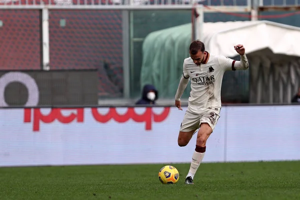 Génova Itália Novembro 2020 Borja Mayoral Roma Durante Partida Serie — Fotografia de Stock