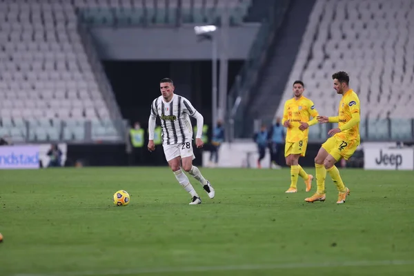 Torino Włochy Listopada 2020 Merih Demiral Juventus Akcji Podczas Meczu — Zdjęcie stockowe
