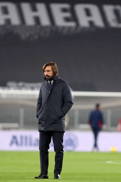 Torino Italia Novembre 2020 Andrea Pirlo Allenatore Della Juventus Durante — Foto Stock
