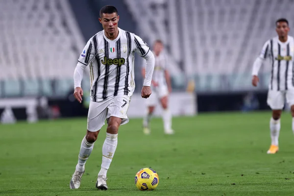 Turin Italie Novembre 2020 Cristiano Ronaldo Juventus Action Lors Match — Photo