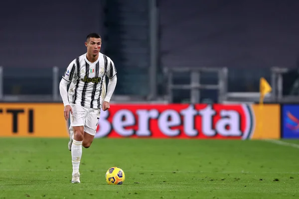 Turin Italien November 2020 Cristiano Ronaldo Vom Juventus Aktion Während — Stockfoto