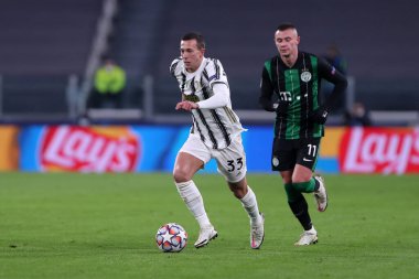 Torino, İtalya. 24 Kasım 2020. Juventus Fc takımından Federico Bernardeschi UEFA Şampiyonlar Ligi G Grubu karşılaşmasında Juventus FC ve Ferencvaros Budapeşte arasında oynandı..