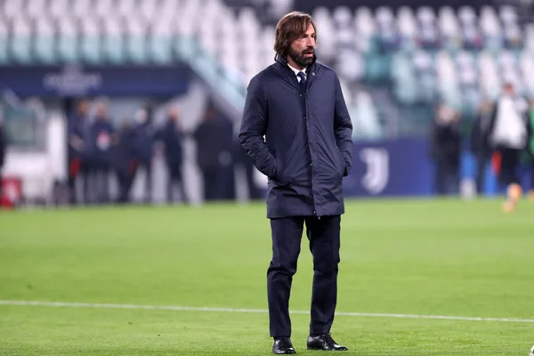 Torino Itália Novembro 2020 Andrea Pirlo Treinador Juventus Durante Jogo — Fotografia de Stock