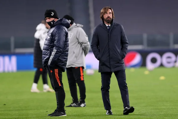 Torino Italia Noviembre 2020 Andrea Pirlo Entrenador Juventus Durante Partido —  Fotos de Stock