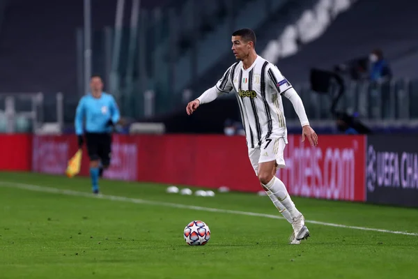 stock image Torino, Italy. 24th November 2020. Cristiano Ronaldo of Juventus Fc   during the UEFA Champions League Group G  match between Juventus FC and Ferencvaros Budapest.