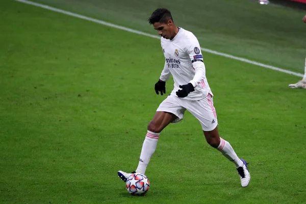 Milano Italy 25Th November 2020 Raphael Varane Real Madrid Uefa — Stock Photo, Image