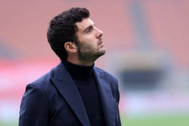 Milano, İtalya. 29 Kasım 2020. Serie A maçında Acf Fiorentina 'dan Patrick Cutrone ile Ac Milan ve Acf Fiorentina arasında.