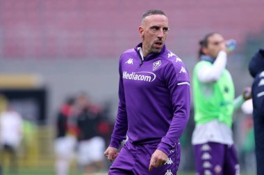 Milano, İtalya. 29 Kasım 2020. Serie A karşılaşması sırasında Acf Fiorentina 'nın Franck Ribery' si Ac Milan ve Acf Fiorentina arasında.