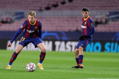 Fc Barcelona 'dan Frenkie de Jong UEFA Şampiyonlar Ligi G Grubu karşılaşmasında Fc Barcelona ve Juventus Fc..