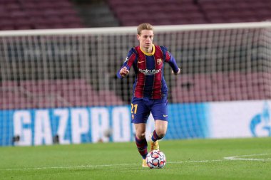 Fc Barcelona 'dan Frenkie de Jong UEFA Şampiyonlar Ligi G Grubu karşılaşmasında Fc Barcelona ve Juventus Fc..