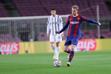 Fc Barcelona 'dan Frenkie de Jong UEFA Şampiyonlar Ligi G Grubu karşılaşmasında Fc Barcelona ve Juventus Fc..