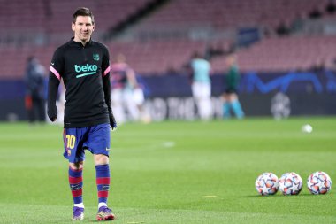 Fc Barcelona 'dan Lionel Messi UEFA Şampiyonlar Ligi G Grubu karşılaşmasında Fc Barcelona ve Juventus Fc..