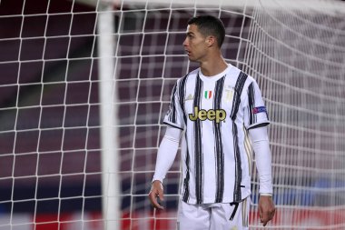 Juventus Fc 'ten Cristiano Ronaldo UEFA Şampiyonlar Ligi G Grubu karşılaşmasında Fc Barcelona ve Juventus Fc..