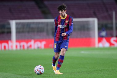 Fc Barcelona 'dan Francisco Trincao UEFA Şampiyonlar Ligi G Grubu karşılaşmasında Fc Barcelona ve Juventus Fc..