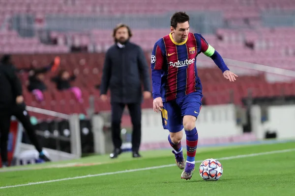 Lionel Messi Barcelona Durante Jogo Grupo Liga Dos Campeões Uefa — Fotografia de Stock