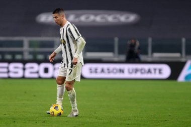 Torino, 22 Aralık 2020. Juventus Fc takımından Cristiano Ronaldo, Juventus Fc ve Acf Fiorentina arasındaki A serisi maçında 