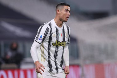 Torino, 22 Aralık 2020. Juventus Fc takımından Cristiano Ronaldo, Juventus Fc ve Acf Fiorentina arasındaki A serisi maçında 