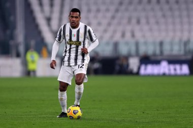 Torino, 22 Aralık 2020. Juventus Fc takımından Alex Sandro, Juventus Fc ve Acf Fiorentina arasındaki A serisi maçında 