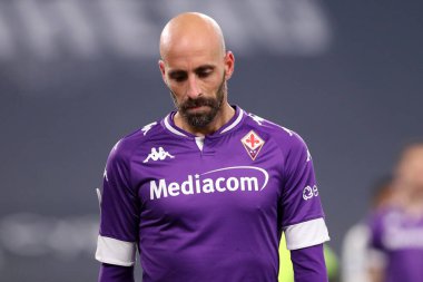 Torino, 22 Aralık 2020. Juventus Fc ve Acf Fiorentina arasındaki Serie A maçı sırasında Acf Fiorentina 'dan Borja Valero 