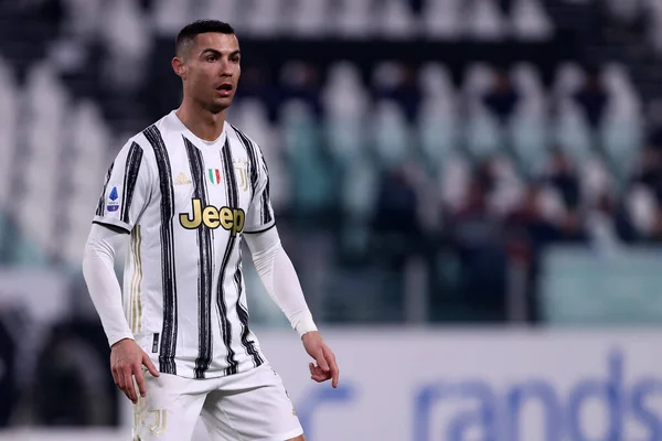 Torino Den December 2020 Cristiano Ronaldo Från Juventus Serie Matchen — Stockfoto