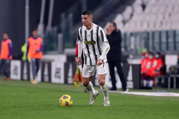 Turin Dezember 2020 Cristiano Ronaldo Von Juventus Während Des Serie — Stockfoto