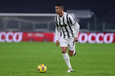 Torino, 03 Ocak 2021. Juventus Fc 'ten Cristiano Ronaldo Serie A karşılaşmasında Juventus Fc ve Udinese Calcio arasında