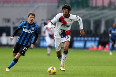 Milano, İtalya. 03 Ocak 2021. Fc Crotone 'dan Giuseppe Cuomo, Fc Internazionale ve Fc Crotone arasındaki Serie A maçı sırasında.