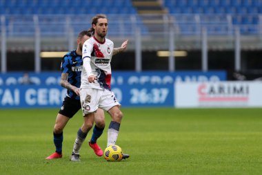 Milano, İtalya. 03 Ocak 2021. Fc Crotone 'dan Niccolo Zanellato Fc Internazionale ile Fc Crotone arasındaki A karşılaşmasında.