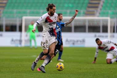 Milano, İtalya. 03 Ocak 2021. Fc Crotone 'dan Niccolo Zanellato Fc Internazionale ile Fc Crotone arasındaki A karşılaşmasında.