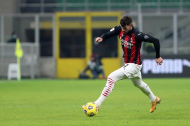 Milano, 12 Ocak 2020. Ac Milan 'dan Brahim Diaz Coppa Milan ve Torino Fc arasında oynanan İtalya maçında 