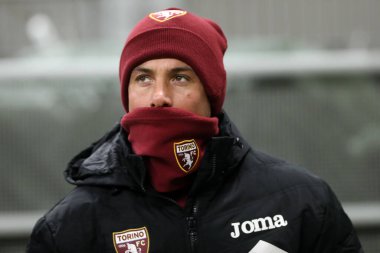 Milano, 12 Ocak 2020. Torino Fc 'den Armando Izzo Coppa Italia maçında Ac Milan ve Torino Fc arasında 