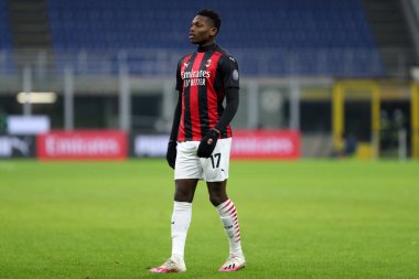 Milano, 12 Ocak 2020. Ac Milan 'dan Rafael Leao Coppa Milan ve Torino Fc arasında oynanan İtalya maçında 