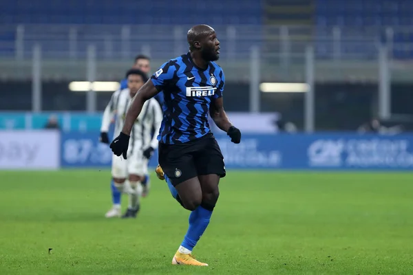 Milano Italië Januari 2021 Romelu Lukaku Van Internazionale Tijdens Serie — Stockfoto