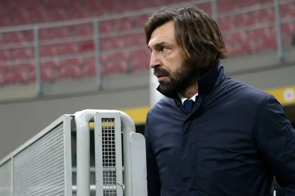 Milano Olaszország 2021 Január Andrea Pirlo Juventus Főedzője Internazionale Juventus — Stock Fotó