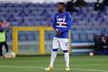 Cenova, İtalya. 30 Şubat 2021. Uc Sampdoria 'dan Balde Keita Serie A karşılaşmasında Uc Sampdoria ve Juventus Fc arasında.