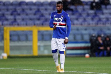 Cenova, İtalya. 30 Şubat 2021. Uc Sampdoria 'dan Balde Keita Serie A karşılaşmasında Uc Sampdoria ve Juventus Fc arasında.