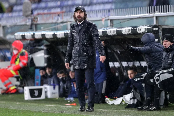 Genova Italy 30Th February 2021 Andrea Pirlo Head Coach Juventus — Stock Photo, Image