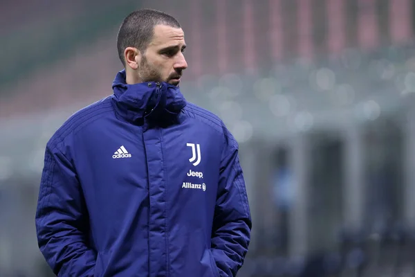 Milan Italie Fabruary 2021 Leonardo Bonucci Juventus Lors Coppa Italia — Photo