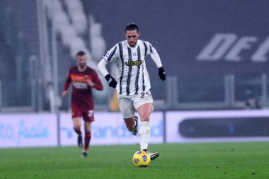 Torino, 06 Şubat 2021. Juventus Fc takımından Adrien Rabiot, Juventus Fc ile Roma arasında oynanan Serie A karşılaşmasında 