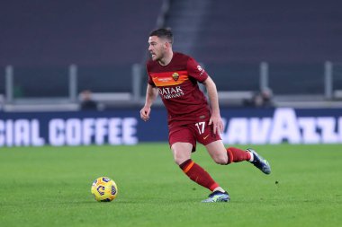 Torino, 06 Şubat 2021. Juventus Fc ile Roma arasında oynanan Serie A karşılaşmasında Jordan Veretout 