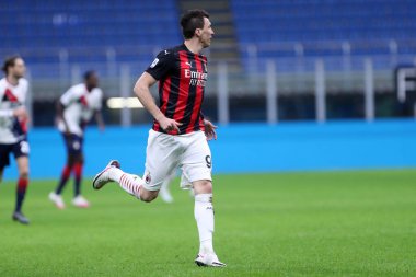 Milano, İtalya. 7 Şubat. Ac Milan ile Fc Crotone arasında oynanan Serie A karşılaşmasında Ac Milan 'dan Mario Mandzukiç.