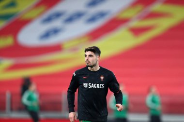 Torino, 24 Mart 2021. Portekizli Pedro Neto, 2022 FIFA Dünya Kupası elemeleri sırasında Portekiz ve Azerbaycan arasında oynanan karşılaşma sırasında.