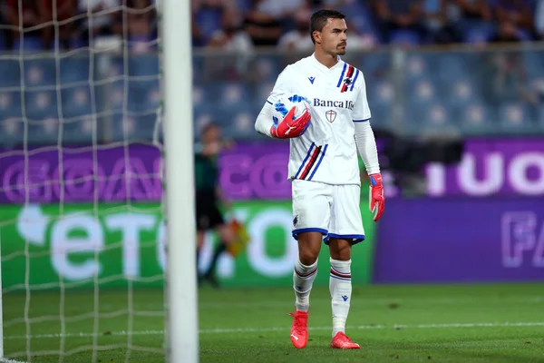 Genova Italia Agosto 2021 Emil Audero Sampdoria Durante Partita Serie — Foto Stock