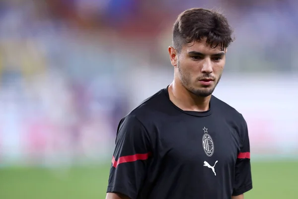 Genova Italien Augusti 2021 Brahim Diaz Från Milan Serie Matchen — Stockfoto