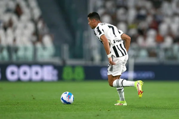 Torino Sierpnia 2021 Cristiano Ronaldo Juventus Podczas Przyjacielskiego Meczu Pomiędzy — Zdjęcie stockowe