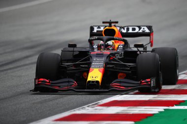 Spielberg, Avusturya. 2 Temmuz 2021. Avusturya Formula 1 Gran Prix 2021 'in ücretsiz antrenmanı sırasında Kızıl Boğa Yarışı' ndan Max Verstappen 