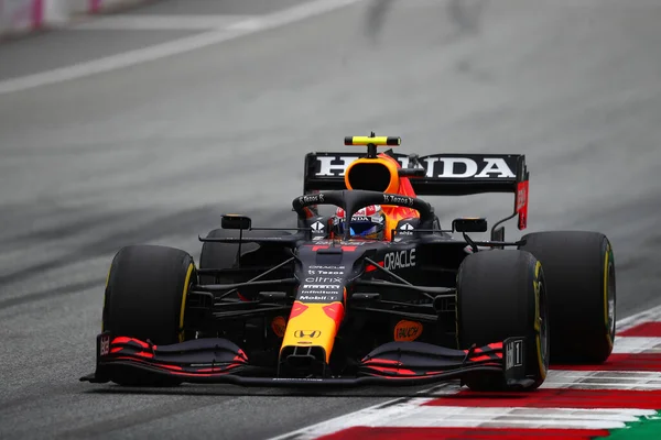 Spielberg Áustria Julho 2021 Sergio Perez Red Bull Racing Pista — Fotografia de Stock