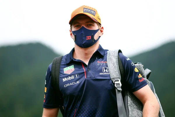 Spielberg Áustria Julho 2021 Max Verstappen Red Bull Racing Caminha — Fotografia de Stock